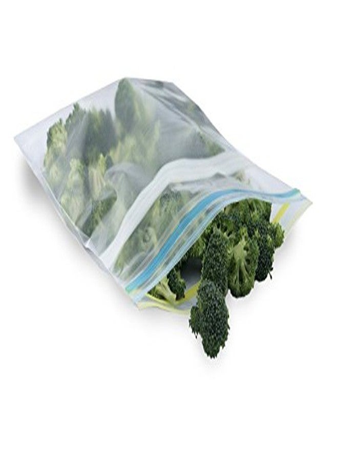 Siddhi Press-N-Lock Freezer Food Storage Size 07 inch X 07 inch (Small)(Pack of 01 = 40 Bags),Freezer & Microwave Safe, Convinient & Re-Usable Bags - Image 5