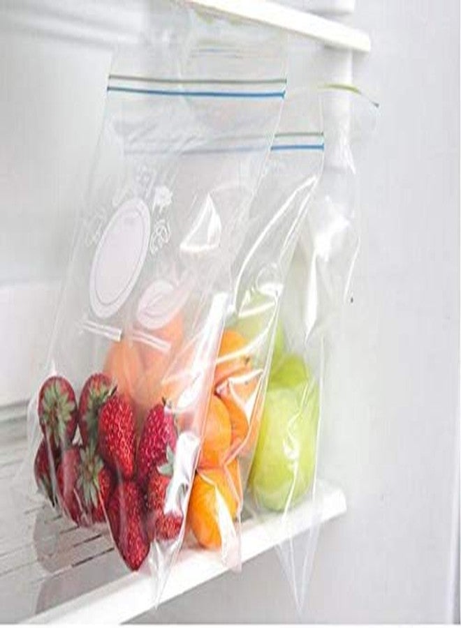 Siddhi Press-N-Lock Freezer Food Storage Size 07 inch X 07 inch (Small)(Pack of 01 = 40 Bags),Freezer & Microwave Safe, Convinient & Re-Usable Bags - Image 2