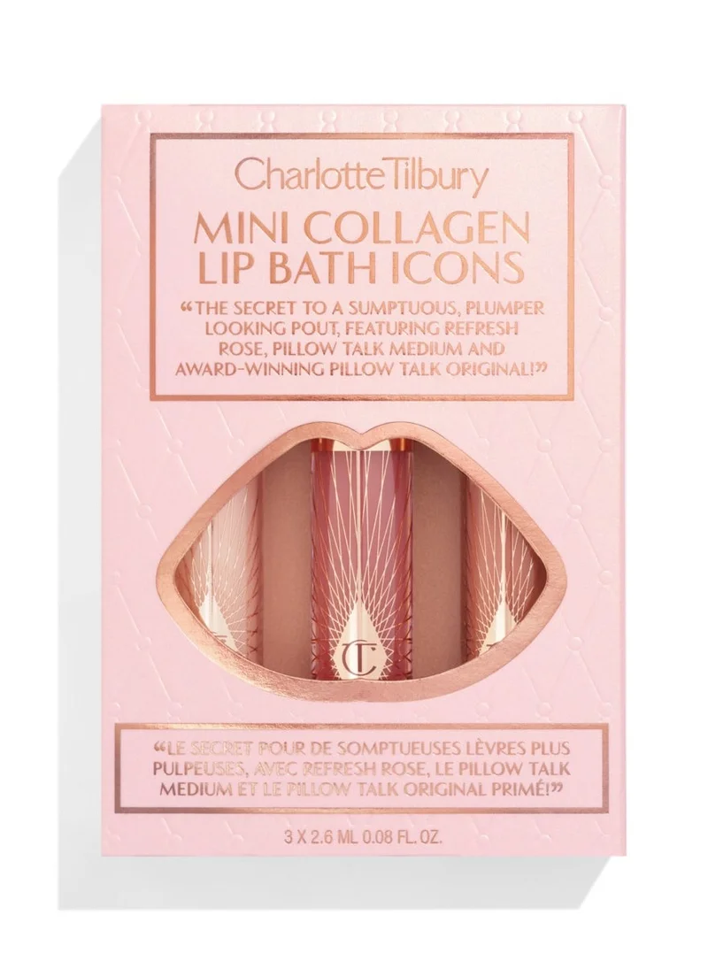 Charlotte Tilbury Mini Collagen Lip Baths Icons Kit, Savings 31%