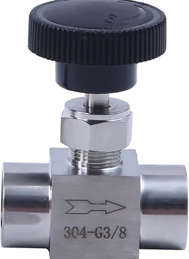 صمام إبرة التحكم في التدفق والإغلاق من الفولاذ المقاوم للصدأ SS304 0.5 بوصة بخيوط أنثوية - Image 2