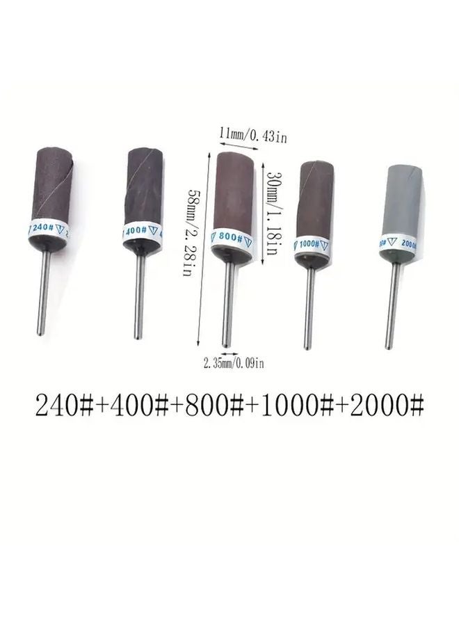 8 قطع 2.35 ملم قضبان تلميع معدنية عصي صنفرة للطحانات الكهربائية ملحقات تشطيب مرآتي - Image 5