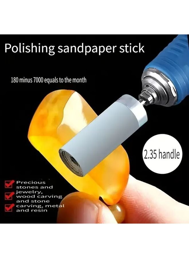 8 قطع 2.35 ملم قضبان تلميع معدنية عصي صنفرة للطحانات الكهربائية ملحقات تشطيب مرآتي - Image 2