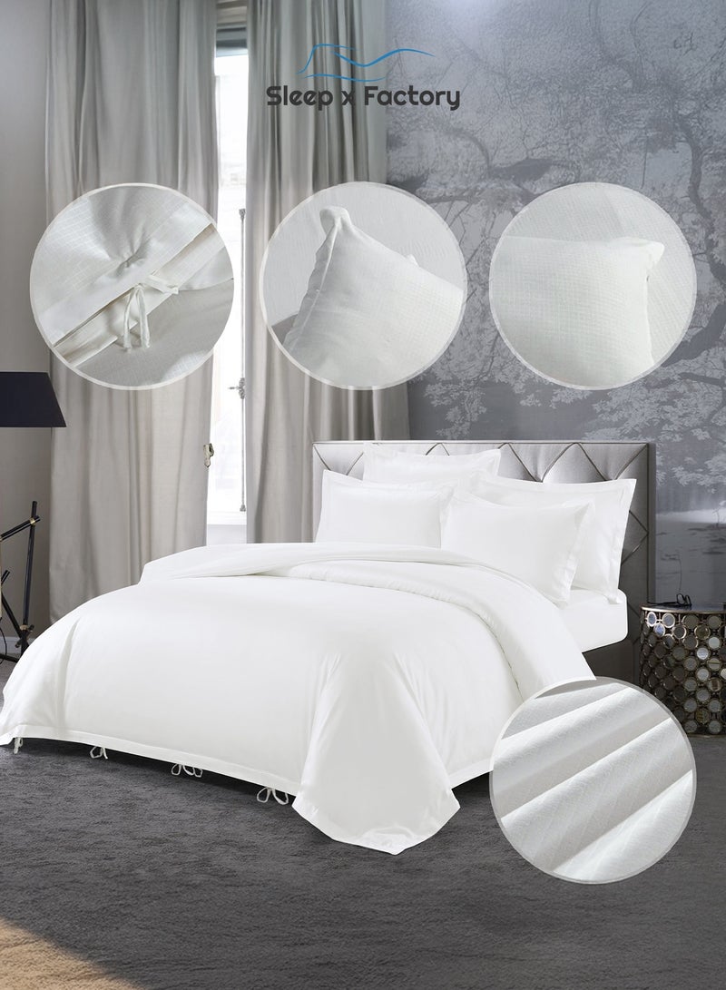 Sleep x Factory Luxury Hotel Sleep Bundle – 7-Piece Comforter Set + 14 cm Microfiber Mattress Topper + 2 Cotton Pillows – Multiple Sizes – Premium Softness - Image 3