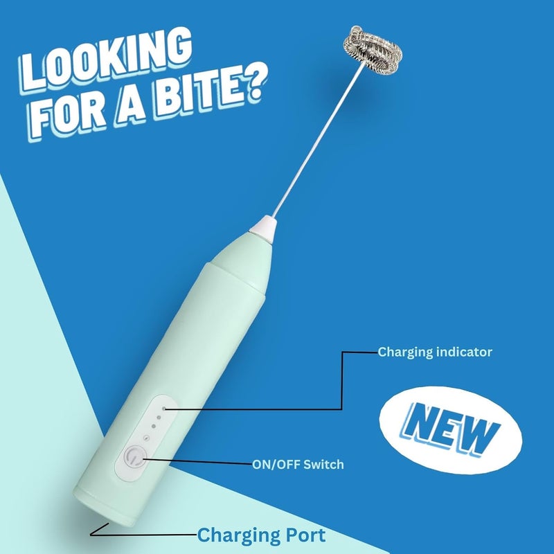 Nibbler Nibbler Home Rechargeable Milk Frother Coffee Whisker with Dual Spring Technology 1 Year Replacement Warranty Easy Storage - Image 2