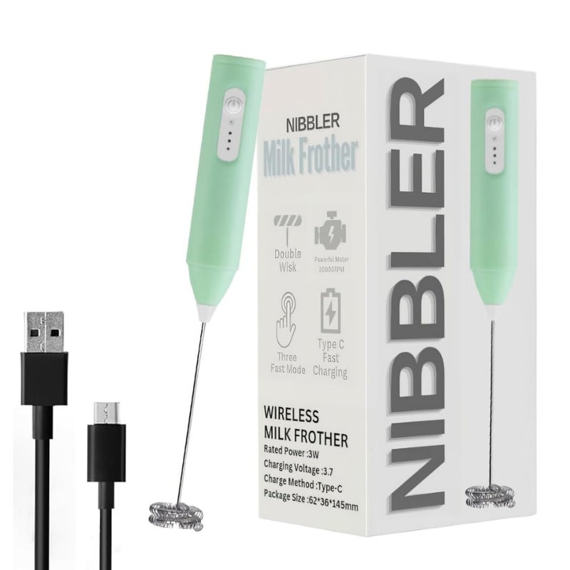 Nibbler Nibbler Home Rechargeable Milk Frother Coffee Whisker with Dual Spring Technology 1 Year Replacement Warranty Easy Storage - Image 1