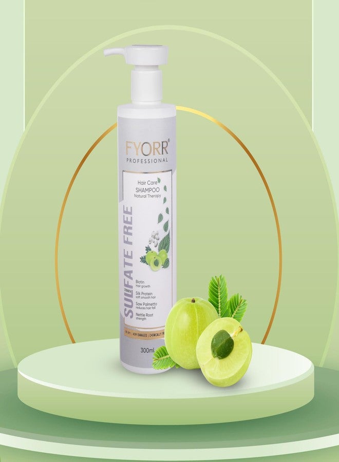 FYORR 300ml Smooth Shine Sulfate Free Biotin Rich Hair Fall Control Shampoo For Dry Frizzy Damage Chemically Treated Hairs | Thinning Hair Repair Strengthening Shampoo - Image 1
