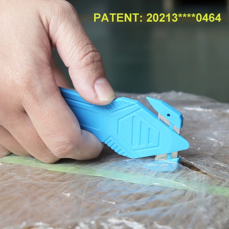 XW Safety Box Cutter of Stainless Steel Blade, Carton and Package Opener of Assorted Colors, 12-Pack - Image 2