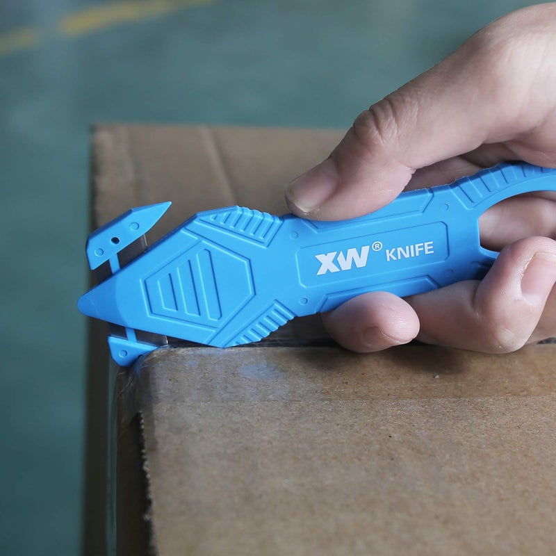 XW Safety Box Cutter of Stainless Steel Blade, Carton and Package Opener of Assorted Colors, 12-Pack - Image 5