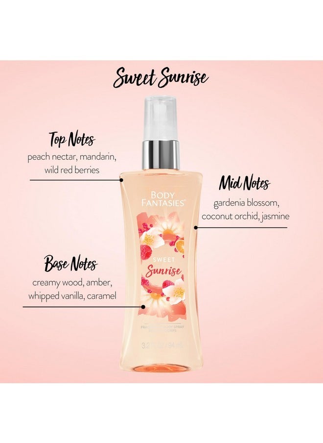 BODY FANTASIES - Body Spray Holiday Gift Set For Her - 3 Piece Lovely Scents Sampler - Image 1