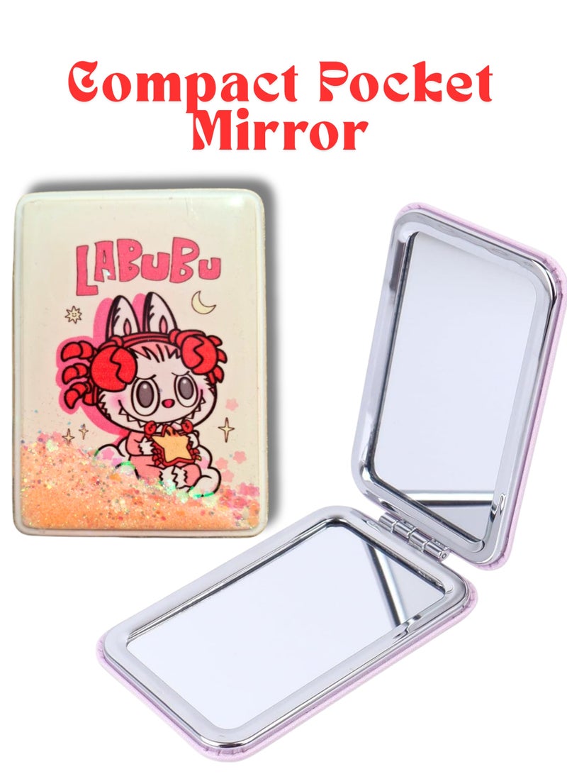 مرآة جيب لابوبو صغيرة قابلة للطي لتصحيح المكياج 1 - Image 3