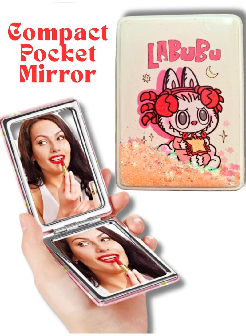مرآة جيب لابوبو صغيرة قابلة للطي لتصحيح المكياج 1 - Image 2
