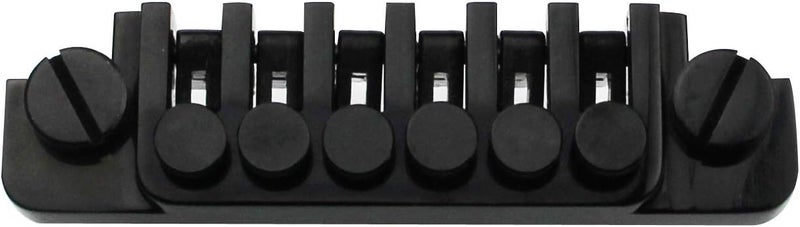 guyker Guitar TP-6 Bridge Stop Bar - Vintage 70's Bridges Tailpiece with Studs and Inserts Replacement Compatible with LP Les Paul SG ES 6 String Electric Guitar(Black) - Image 2