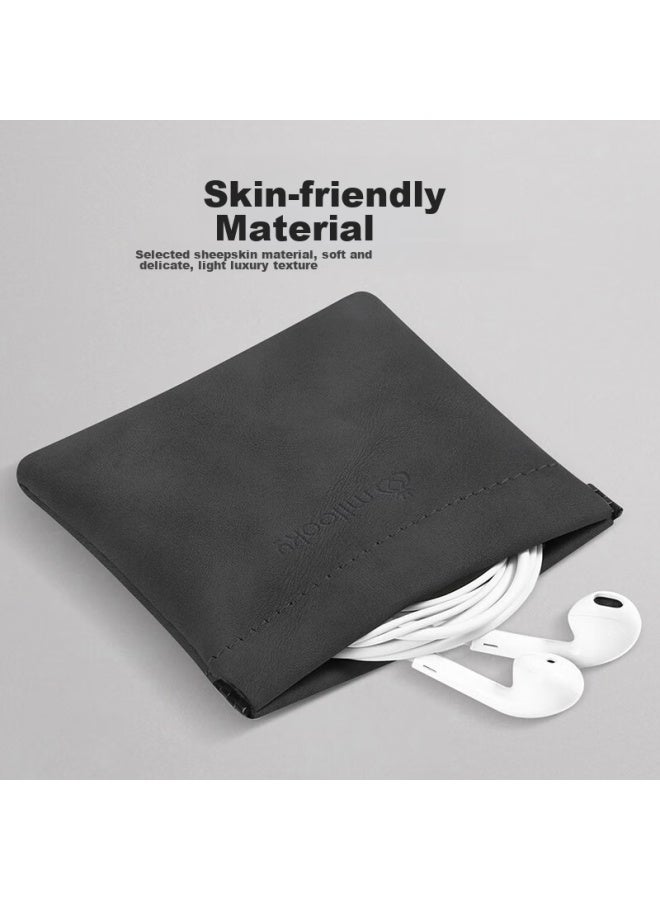 Diyi Workshop Daiyi Gongfang Digital Accessory Storage Pouch, Portable Lipstick Touch-up Bag, Air Cushion Electronic Accessory Coin Purse, Earphone Usb Drive Power Adapter Cable Storage Bag With Automatic Tight Seal - Image 4