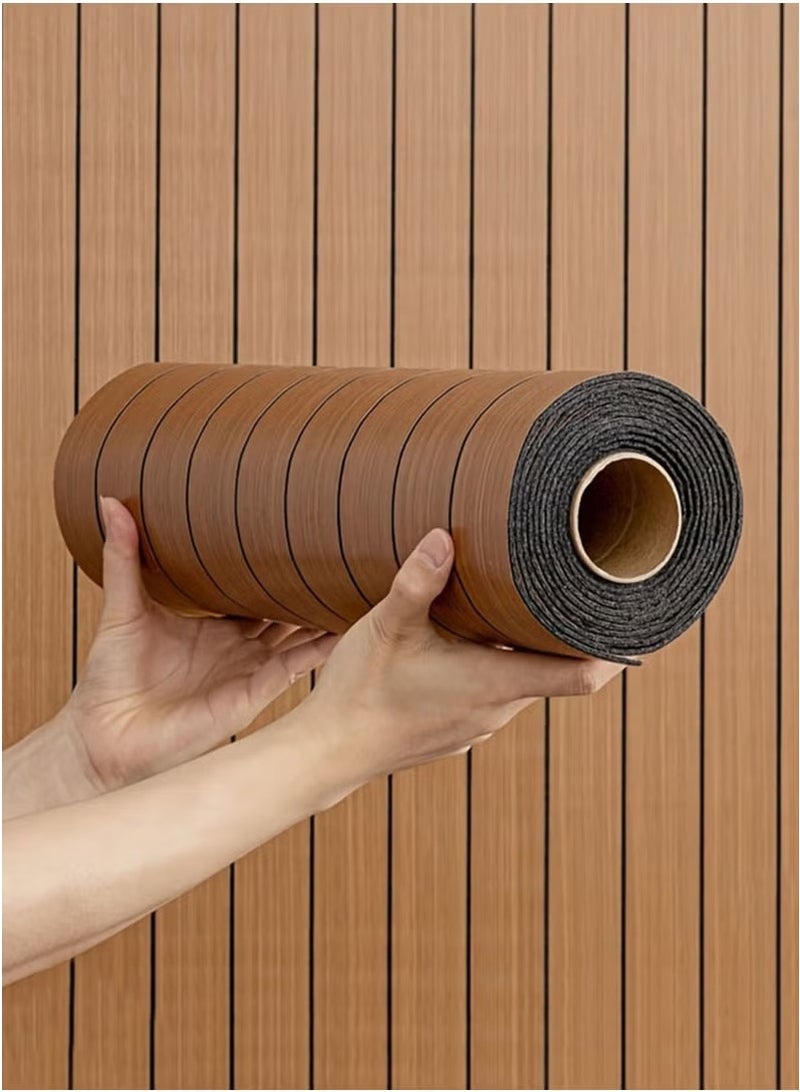 JOGAMS 3D Wall Paper Foam Wallpaper 1 Roll Self Adhesive Waterproof Thickened Wallpaper Sticker Wall Covering for Kitchen Room Ceiling Wall Indoor Use Moisture Proof Sound Insulation Wallboard 2.8mm x 40cm x 300cm - Image 1