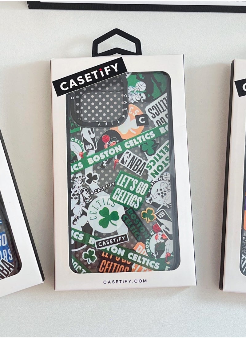 Casetify - iPhone 14 Pro Case NBA CELTICS Mania Case Magnetic Magsafe MagFit Anti-Yellowing Technology Cover - Image 1