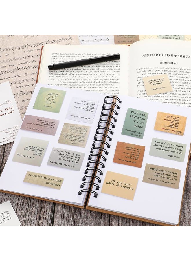 Dimeho 120 Pcs Motivational Quote Stickers, Typewriter Style Scrapbook Stickers Non-Repetitive Vintage Famous Words Stickers Retro Inspirational Journaling Stickers for Planner Junk Journal Scrapbooks - Image 4