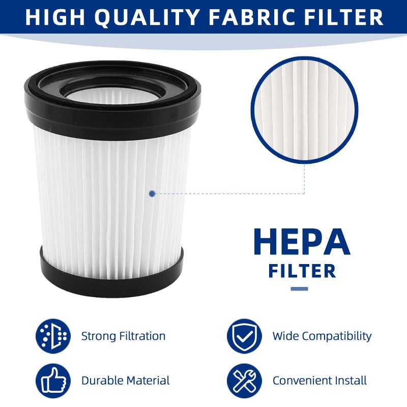 ADDFRESH Vacuum Filter Replacement Compatible with Fabuletta FSV001/FSV101,Girnoor G160/G165, Lubluelu 202, Oraimo OSV-102, VacLife VL732 Stick Vacuum Cleaners - 4 Pack - Image 3