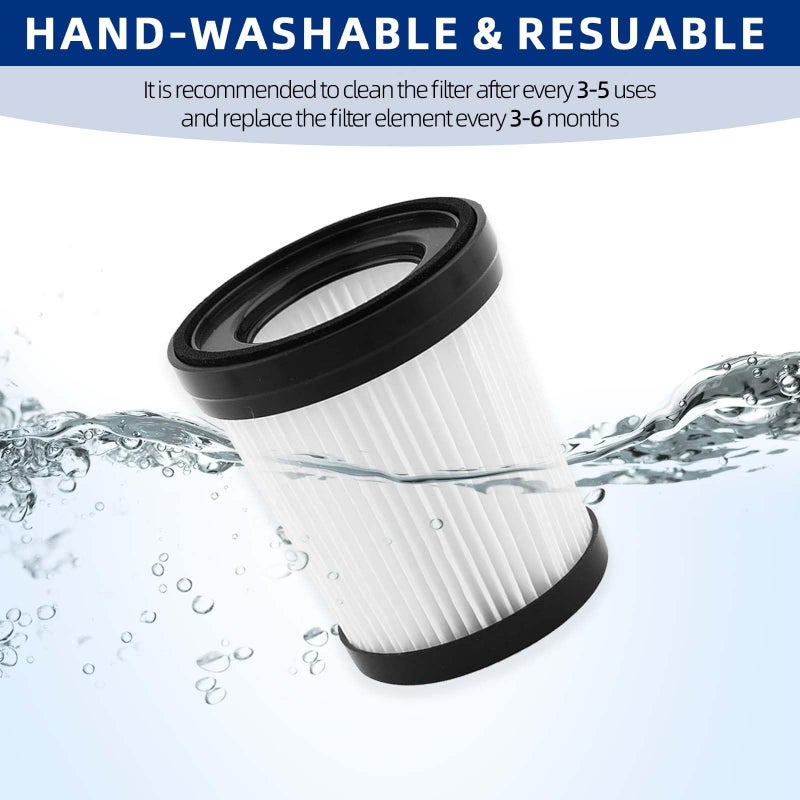 ADDFRESH Vacuum Filter Replacement Compatible with Fabuletta FSV001/FSV101,Girnoor G160/G165, Lubluelu 202, Oraimo OSV-102, VacLife VL732 Stick Vacuum Cleaners - 4 Pack - Image 5