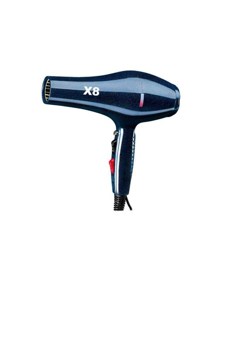 Sokany Hair Dryer, 2400 Watt, 2 Temperatures, Blue - SK-X8 - Image 1
