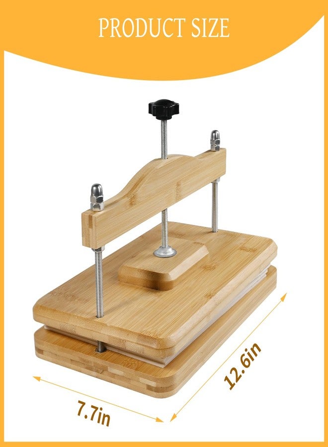 Nuvograin Flower Press Kit, Plant Press Kit, Easy One-Step Pressing, 10 x 6 inch Wooden Flower Flower Pressing for Kids and Adults, Great Gift for DIY Flowers Lovers, Light Brown - Image 4