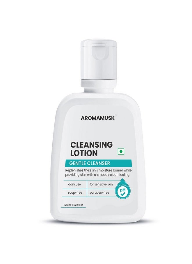 AromaMusk - Deep Cleansing Lotion For Sensitive & Dry Skin, Gentle Cleanser For Men & Women, 125Ml - Image 1