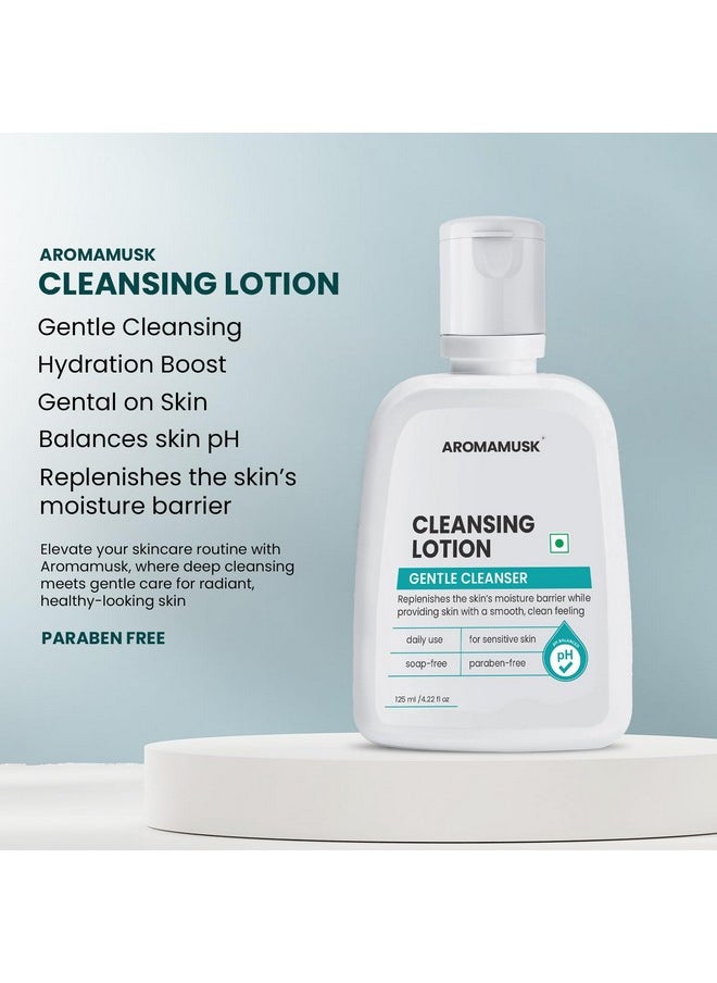 AromaMusk - Deep Cleansing Lotion For Sensitive & Dry Skin, Gentle Cleanser For Men & Women, 125Ml - Image 1