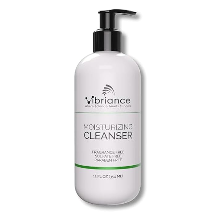 Vibriance Moisturizing Cleanser, Oil-to-Foam Face Wash with Niacinamide, Shea Butter for Mature Skin - Hydrating Gentle Facial Cleanser, Sensitive Face Wash, Sulfate-Free, 12 fl oz - Image 1