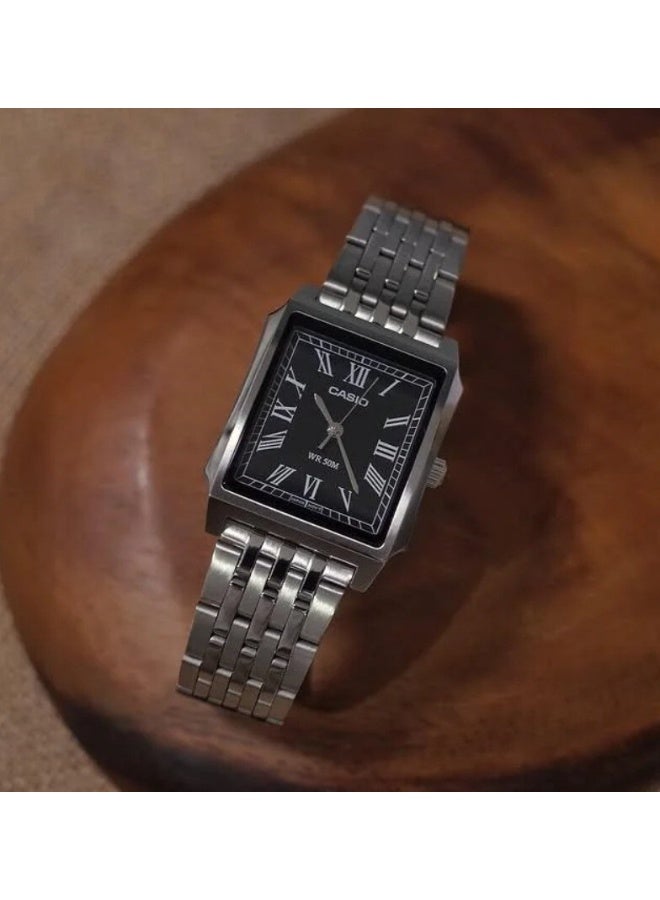 CASIO Analog Men's Watch MTP-B190D‑1B, 41 mm Black Dial, Stainless Steel Case & Bracelet, 50 m WR - Image 5