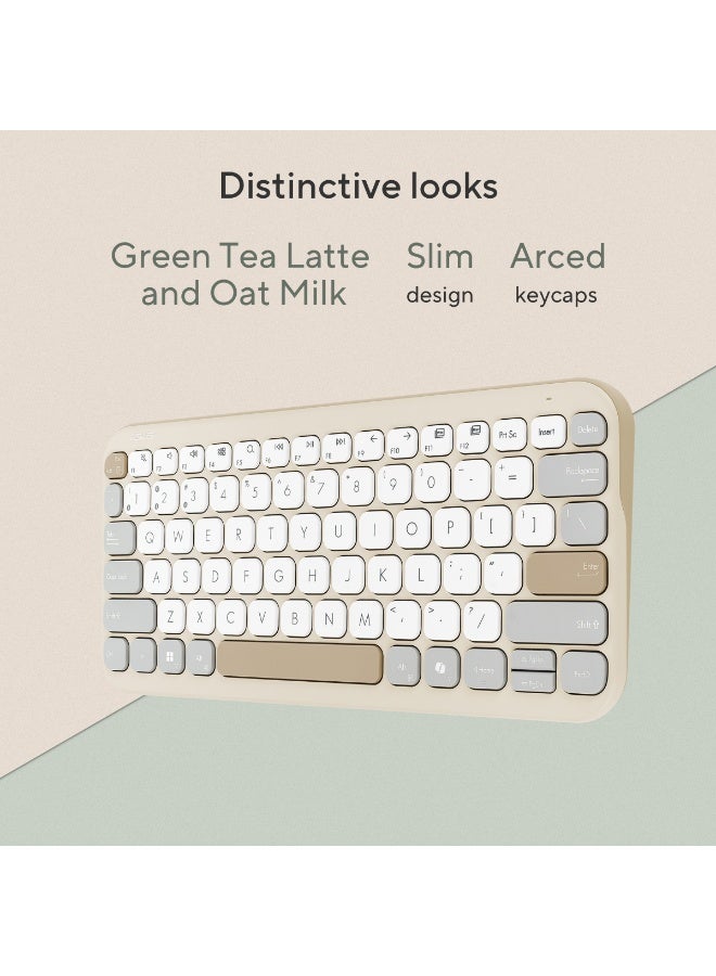 أسوس Marshmallow Keyboard KW100 White & Beige - Image 4