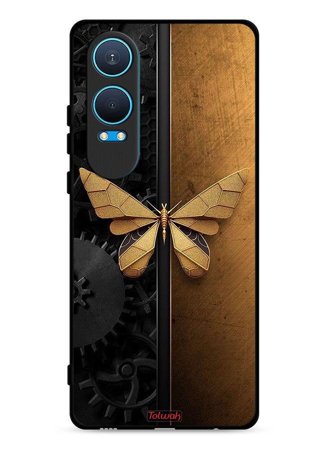 Tolwak OnePlus Nord CE4 Lite 5G Protective Case Cover Steel Butterfly - Image 1