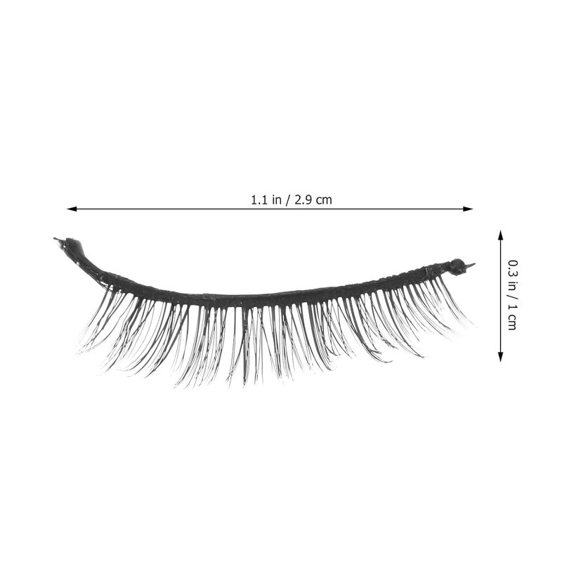Reusable 4 Pairs Self-adhesive Fake Eyelashes Natural Fiber Lash Extensions for Women, Lightweight False Eye Lashes Suitable for Daily Makeup and Special Occasions - Image 2