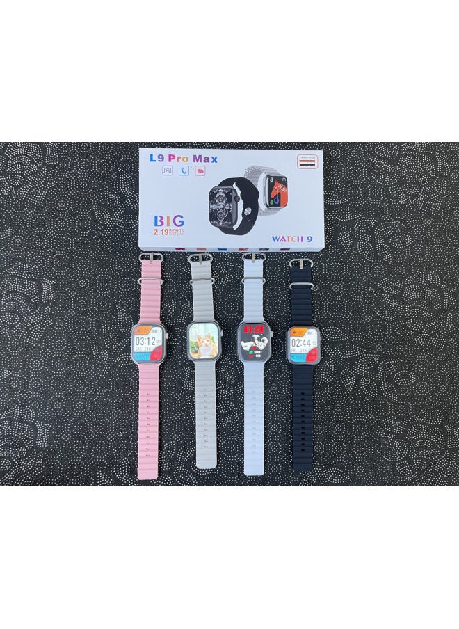 Generic Smart Watch L9PRO Max Bluetooth Call Heart Rate Sports Information Reminder Wireless Charging Smart Bracelet Factory-Color:Gray  - Image 3