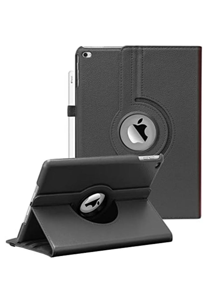 IAF 360-Degree Rotating iPad Case for 9.7-Inch Models (2018, 2017, Air 2, Air) with Auto Sleep/Wake Function - Black - Image 1