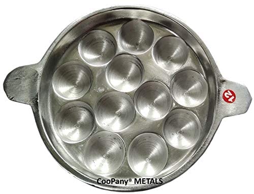 CooPany كوبياني® صينية الأبابام المصنوعة من الألمنيوم / صينية البانيارام / كولي بانييارا كالو 12 تجويف / كولي (1300 جرام) - Image 1