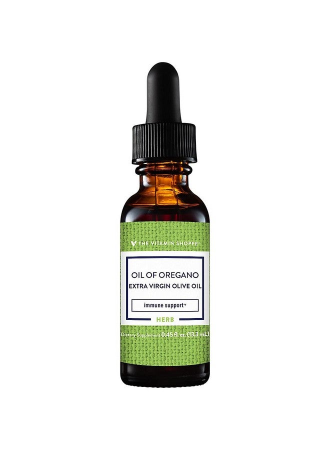 The Vitamin Shoppe Oil of Oregano 50MG, Wild Mediterranean Herbal Supplement That Supports a Healthy Immune System, EVOO, Made with Extra Virgin Olive Oil, Wild Oregano Oil (0.45 Fluid Ounces Liquid) - Image 1