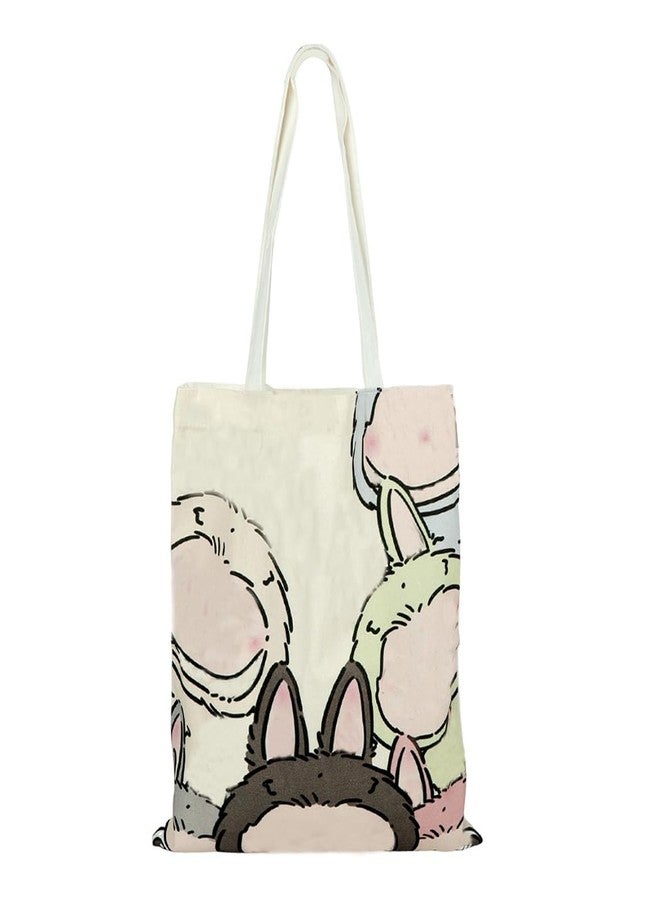 Fancyku® Tote Bag for Woman Canvas Cartoon Shoulder Bag Cute Doll Hand Bags for Women Girls