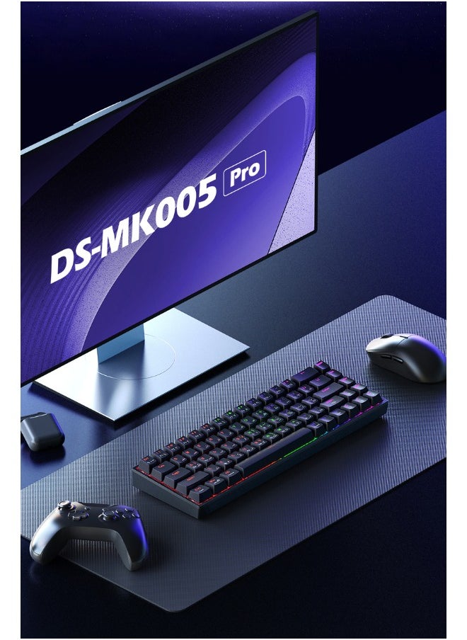 DEADSKULL - MK005PRO 60% Wired RGB Gaming Keyboard, 68 Keys Compact Mechanical Keyboard - Image 1