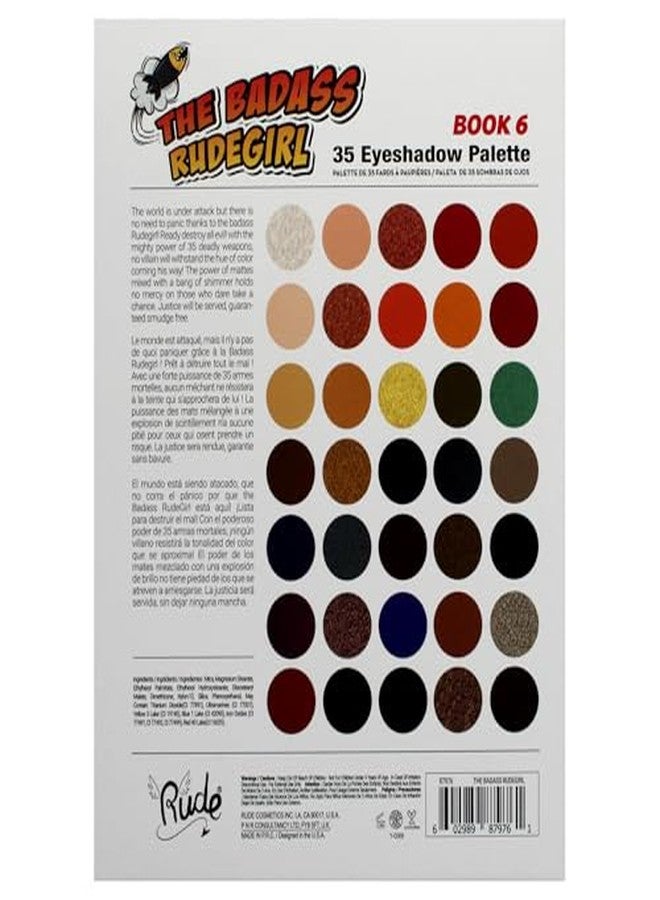 Rude Cosmetics The Badass Rudegirl 35 Eyeshadow Palette - Book 6 for Women - 1.34 oz Eye Shadow - Image 5