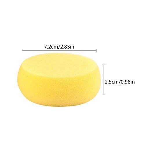 deziine Synthetic Acrylic Art Paint Sponge for Painting, Crafts, Pottery, Cleaning (Standard Size, Yellow) - Set of 4 - Image 3