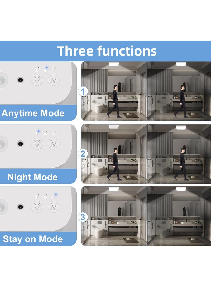 نوفيكارج نوفیکارج حساس حركة للانارة، لمبات شحن مغناطيسية قابلة للشحن، اضاءة لاسلكية للمطبخ والدولاب والممرات والسلالم، لمبات حوش حديثة ببطارية 5000 مللي أمبير وتحكم عن بعد - Image 3