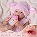 BABESIDE Drink and Wet Reborn Baby Dolls Sunny 17 Inch Realistic Newborn Baby Girl with Soft Vinyl Full Body Can Drink Water Pee Real Life Reborn Doll for Kids 3 - Image 4