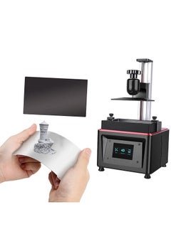 Resin 3D Printer Build Plate Flexible Spring Steel Plate Flex Bed and Magnetic Base Sheet Sticker with Adhesive Compatible with Photon/Photon S/Mono SE/QIDI 3D Shadow 5.5S, 135 x 80mm