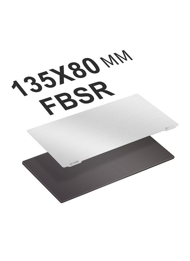Generic - Resin 3D Printer Build Plate Flexible Spring Steel Plate Flex Bed and Magnetic Base Sheet Sticker with Adhesive Compatible with Photon/Photon S/Mono SE/QIDI 3D Shadow 5.5S, 135 x 80mm - Image 1