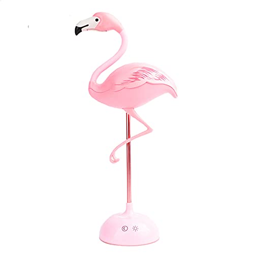 Fantasee Flamingo Desk Lamp USB Bedside Table Lamp Nursery Night Light Touch Dimmable for Child Kids Students Bedroom Living Room Dorm Reading Birthday Party Gift (Pink Flamingo) - Image 1