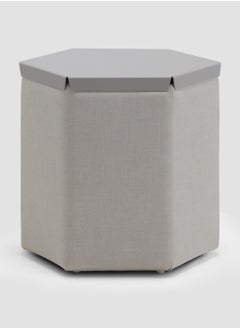 AL HUZAIFA FURNITURE Hexagonal Outdoor Stool With Tray Table  - Image 1