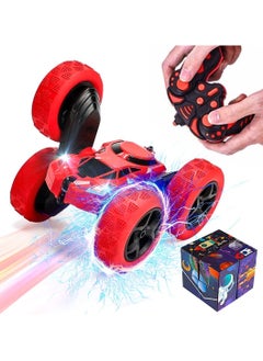 Stunt Car RC - Toy Car Remote Control - Fastest RC Off-Road Car - 360° Rotating Remote Controlled Car - Best Outside Toys Gift for Kids, RC Car with a 3D Infinite Cube Magic Toy Fidget