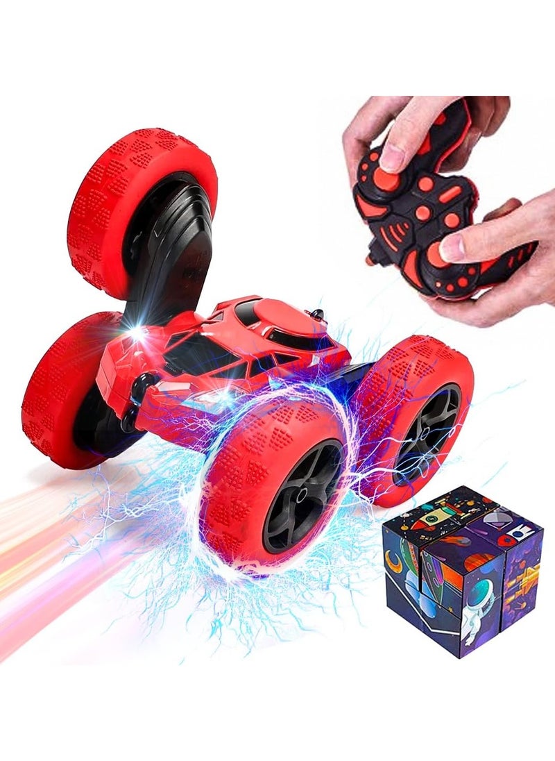 Generic - Stunt Car RC - Toy Car Remote Control - Fastest RC Off-Road Car - 360° Rotating Remote Controlled Car - Best Outside Toys Gift for Kids, RC Car with a 3D Infinite Cube Magic Toy Fidget - Image 1