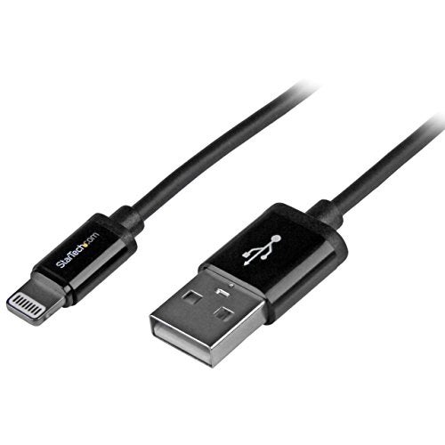 Startech.com StarTechcom 1m 3ft Black Apple 8pin Lightning Connector to USB Cable for iPhoneiPodiPad Charge and Sync Cable 1 Meter USBLT1MB - Image 3