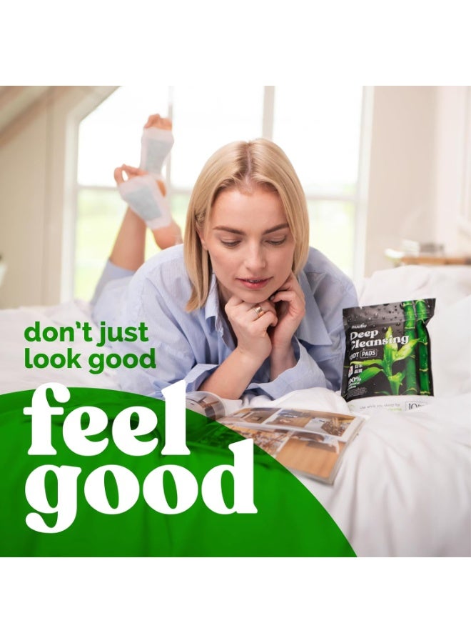 nuubu Deep Cleansing Foot Pads For Better Sleep & Foot Care Premium Japanese Organic Foot Pads With Ginger Powder (10 Pc) - Image 2