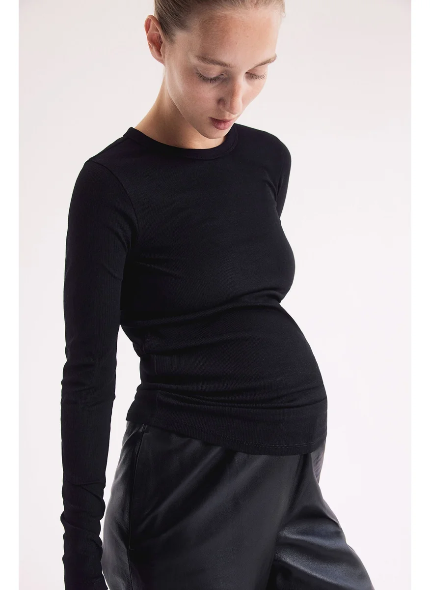 اتش اند ام Mama Ribbed Jersey Top